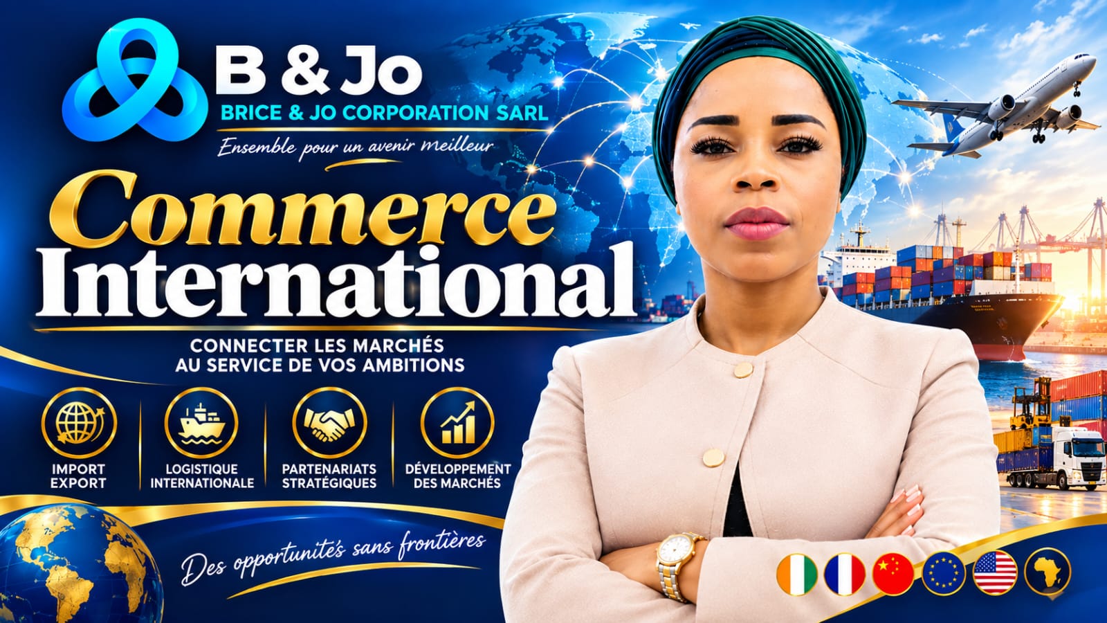Tanoh Lebakolé Joëlle, à la tête de B&Jo Corporation, commerce international